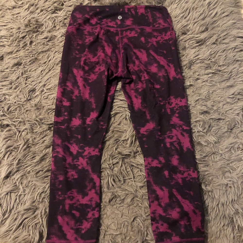 Lululemon Crop Tie-dye Leggings